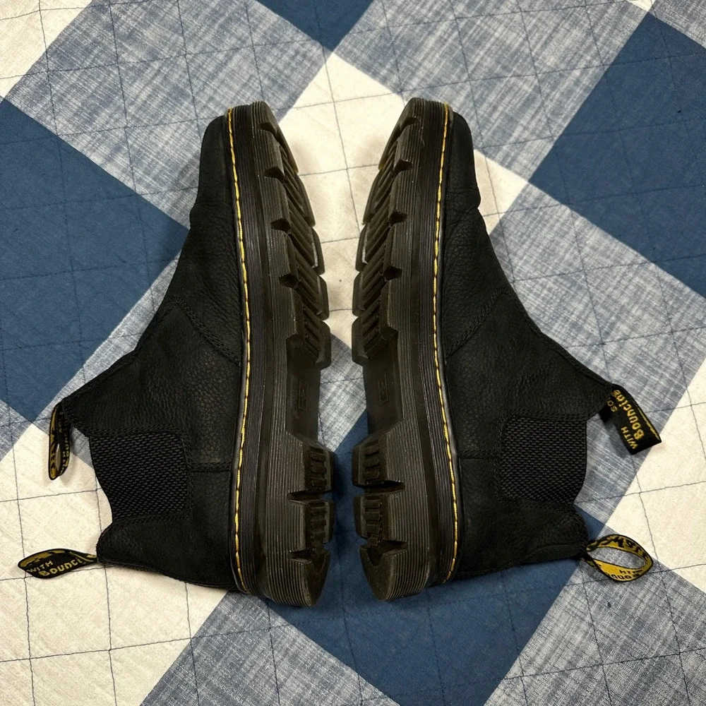 Dr. Martens Hardie II Black Leather Chelsea Boots Mens 10 Womens 11 EU 43